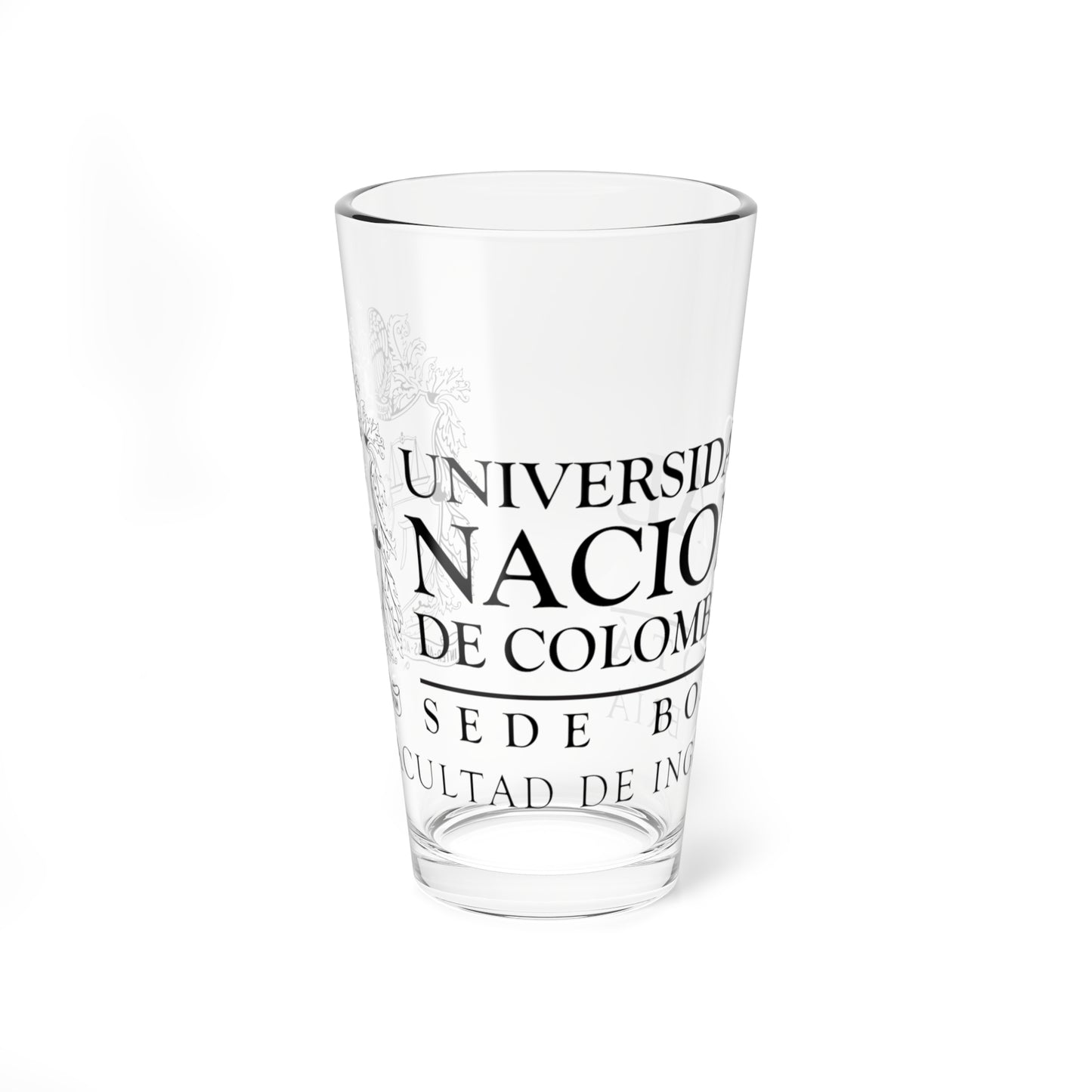 UNAL Aplicación Ingeniería (Colombia) (Coat of Arms) Pint Glass 16oz