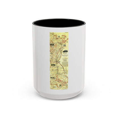 USA - Boston to Washington (1830) (Map) Accent Coffee Mug