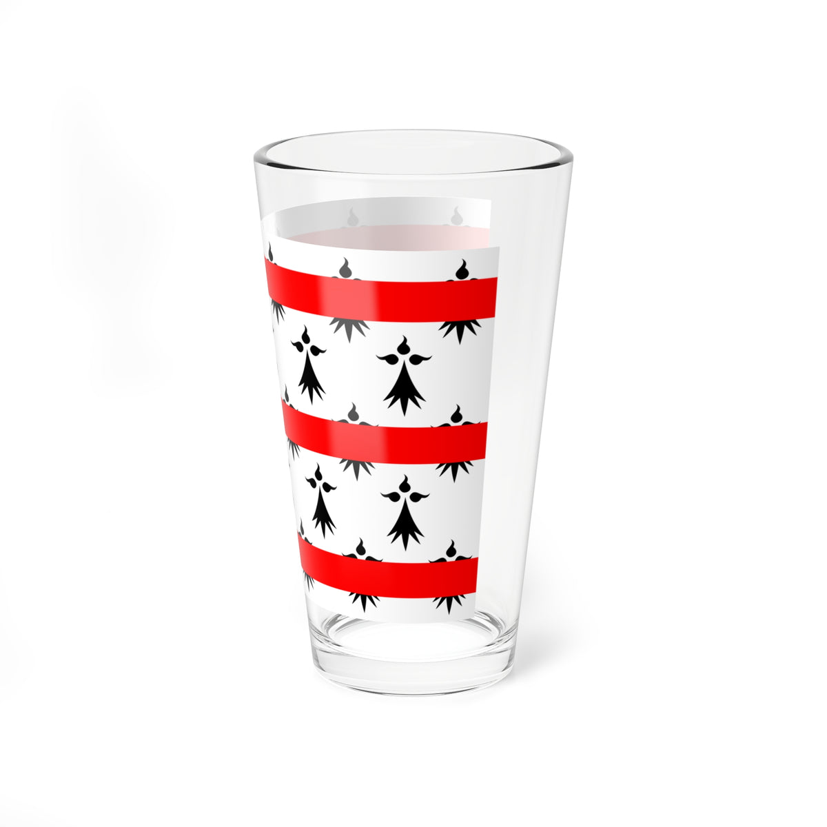 Drapeau de Rostrenen (France) Pint Glass 16oz
