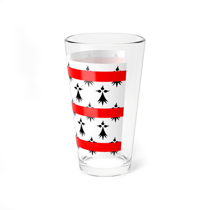 Drapeau de Rostrenen (France) Pint Glass 16oz