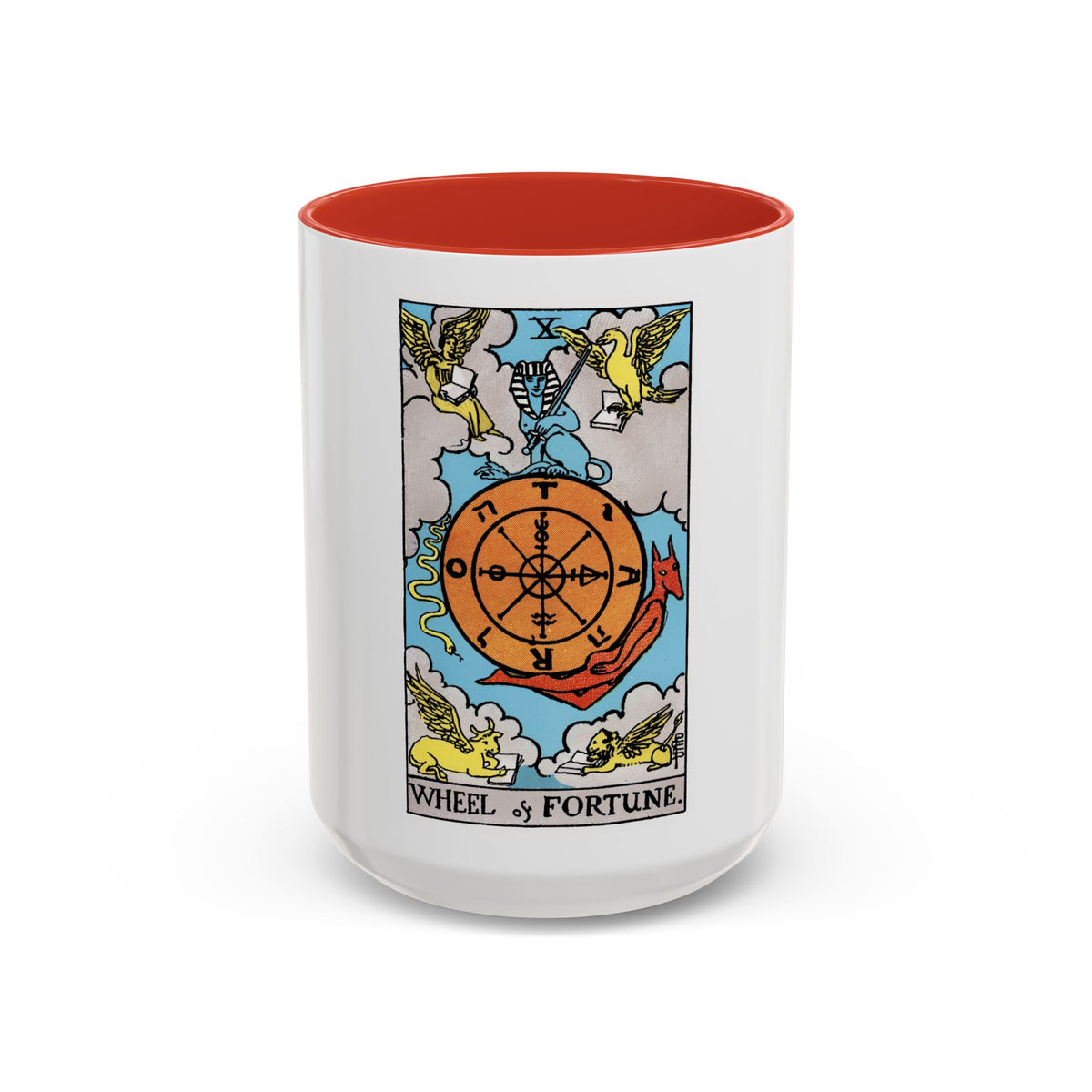 Wheel of Fortune (Tarot Card) Accent Coffee Mug