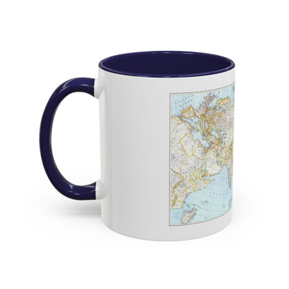 Asia and Adjacent Areas (1942) (Map) Accent Coffee Mug