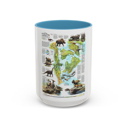 North America - Age of Dinosaurs (1993) (Map) Accent Coffee Mug