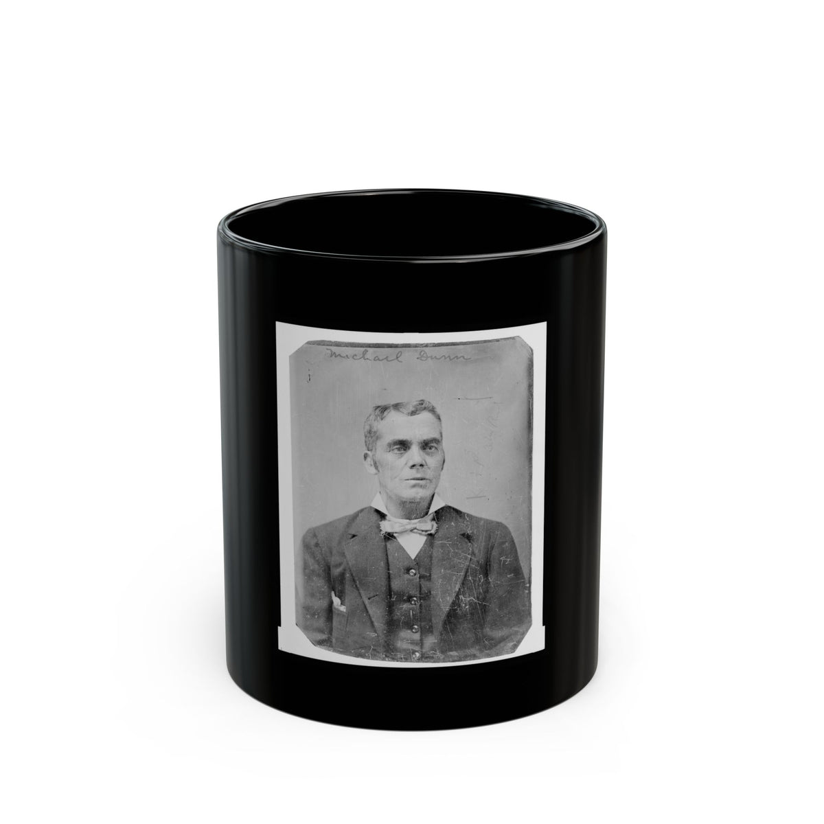 Michael Dunn, Half-Length Portrait, Facing Front (U.S. Civil War) Black Coffee Mug