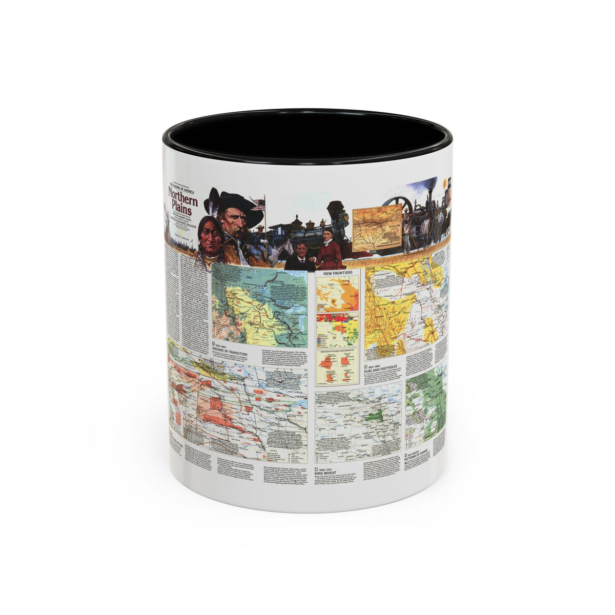 USA - Northern Plains 2 (1986) (Map) Accent Coffee Mug