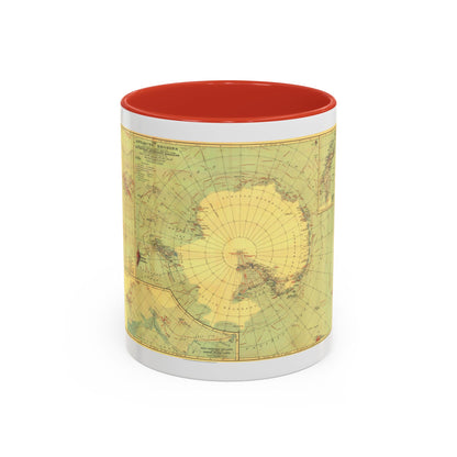 Antarctic Regions (1932) (Map) Accent Coffee Mug