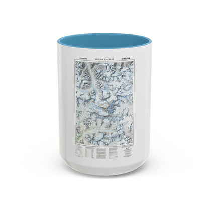 Mount Everest (1988) (Map) Accent Coffee Mug