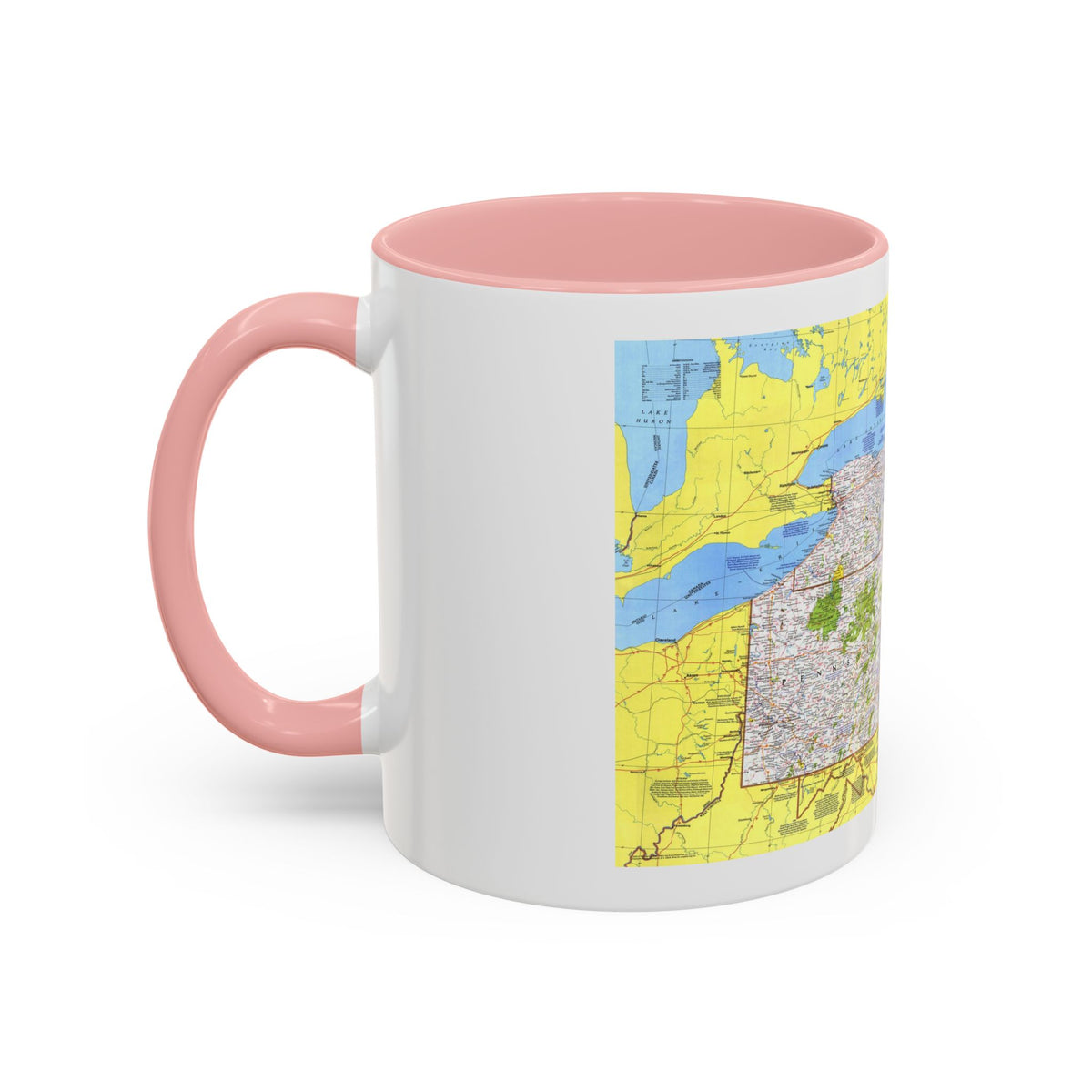 USA - Northeast 1 (1978) (Map) Accent Coffee Mug