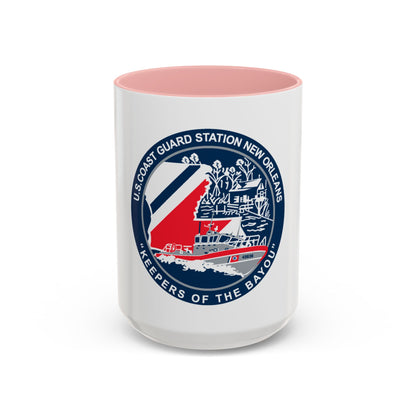 USCG Station New Orleans (U.S. Coast Guard) Accent Coffee Mug