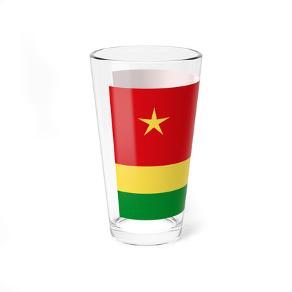 Proposed flag of Reunion Nationalist movement (France) Pint Glass 16oz