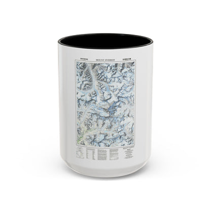 Mount Everest (1988) (Map) Accent Coffee Mug