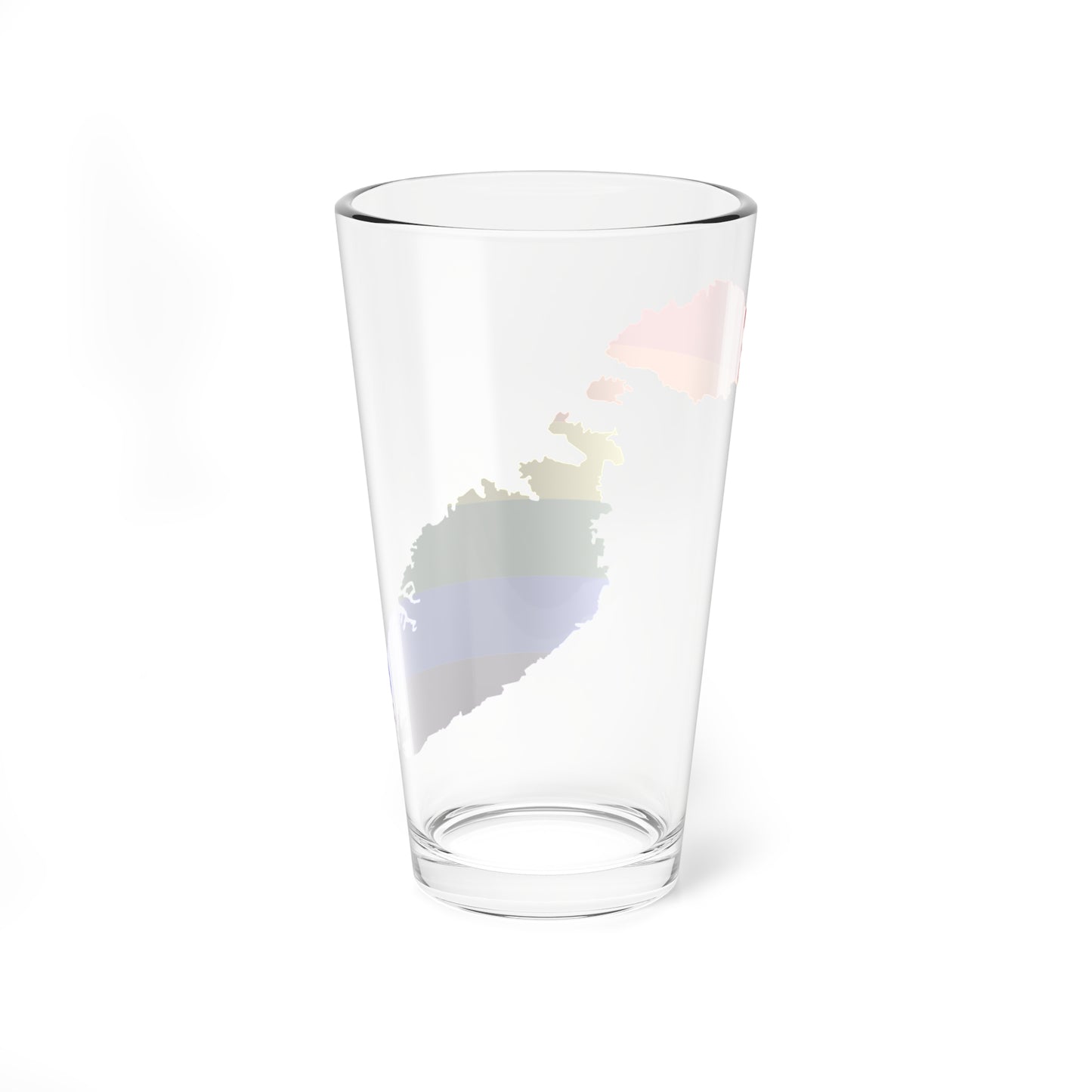 LGBT flag map of Malta (Malta) Pint Glass 16oz