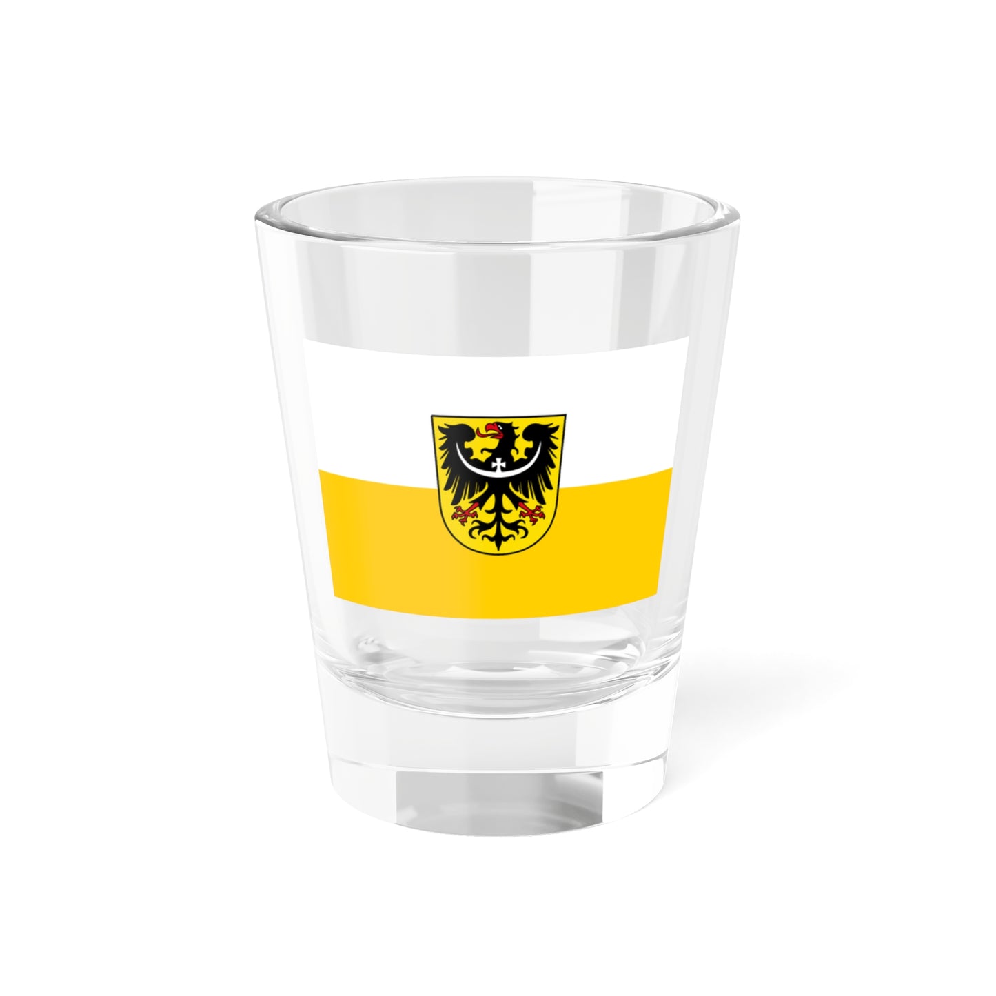 Flag of Silesia and Lower Silesia Germany - Shot Glass 1.5oz