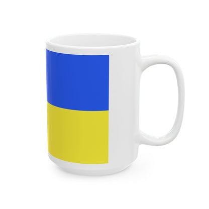 Flag of Pest County Hungary - White Coffee Mug