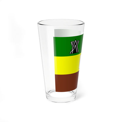 Flag of Kariwa Niigata no text (Japan) Pint Glass 16oz