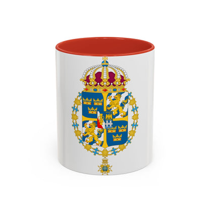 Great coat of arms of Sweden 3 - Accent Coffee Mug