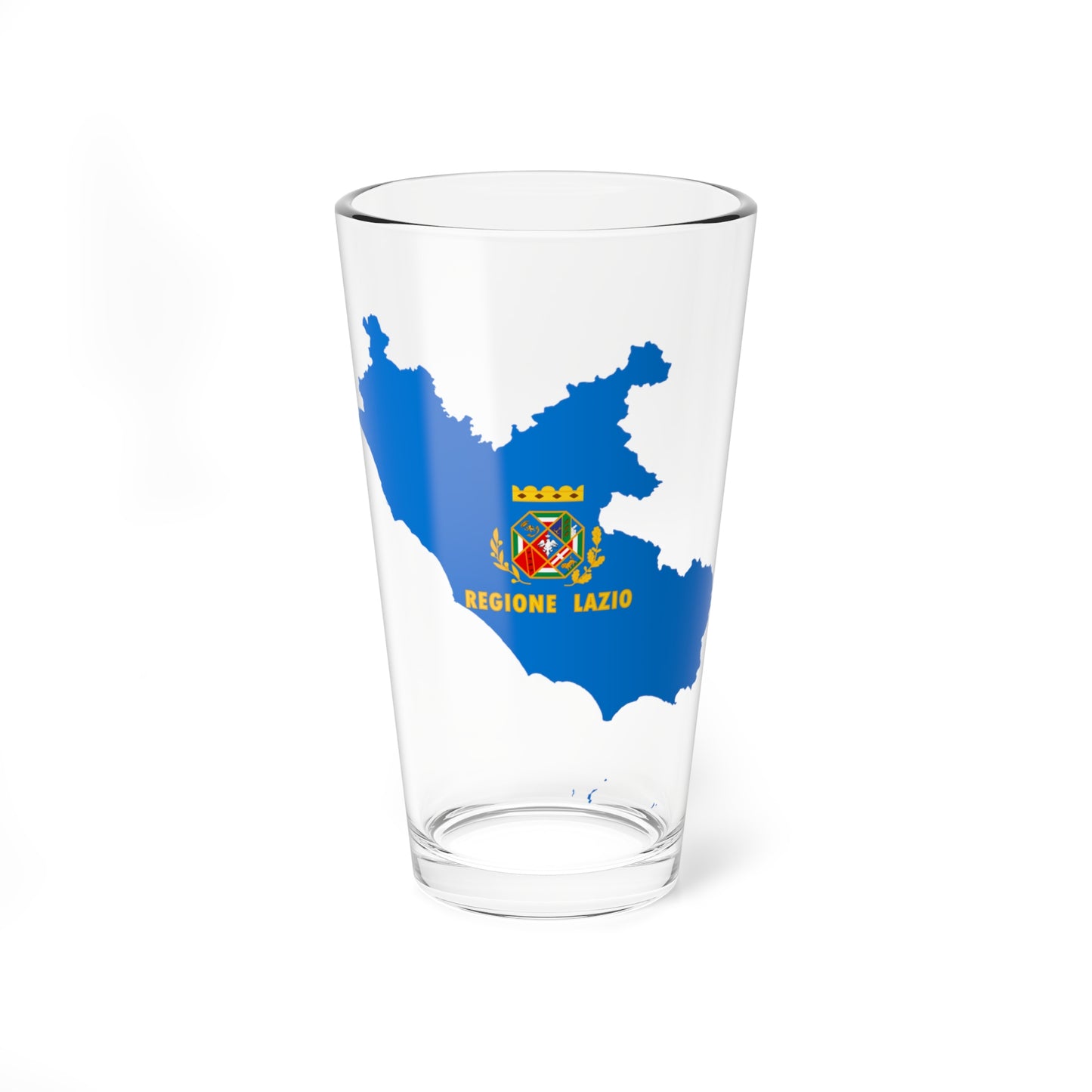 Flag map of Lazio (Italy) Pint Glass 16oz