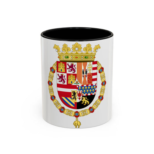 Coat of Arms of Philip II of Spain (1558-1580) - Accent Coffee Mug