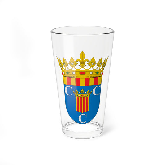 Escudo de la Comarca de la Comunidad de Calatayud (Spain) (Coat of Arms) Pint Glass 16oz