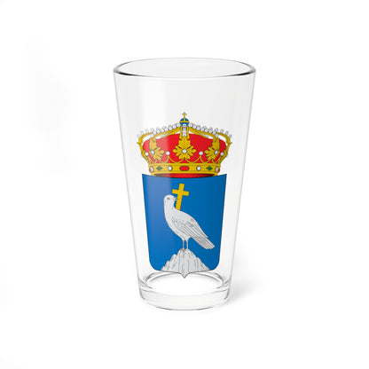 Escudo de Castejón de Valdejasa (Spain) (Coat of Arms) Pint Glass 16oz