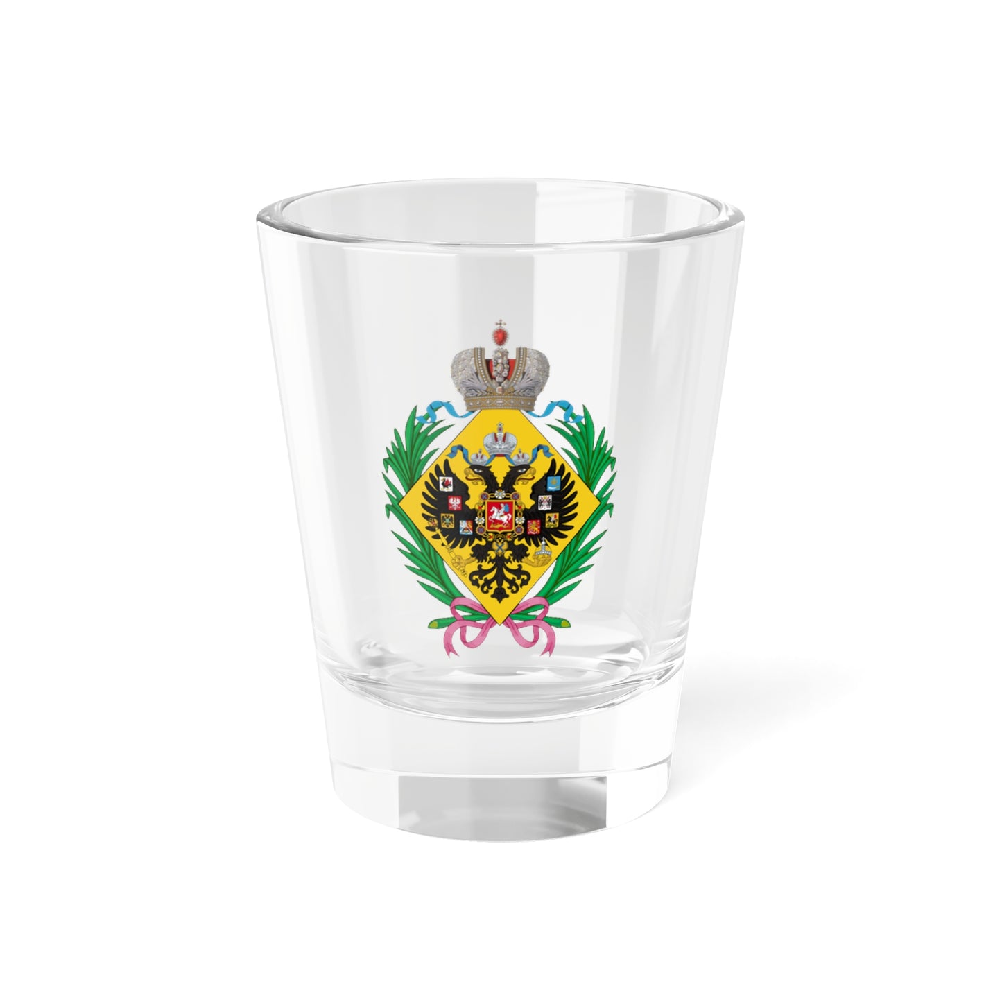 Lesser CoA of the daughters of the emperor of Russia (Russia) (Coat of Arms) Shot Glass 1.5oz
