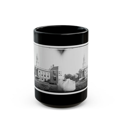 Warrenton, Va. Courthouse (U.S. Civil War) Black Coffee Mug
