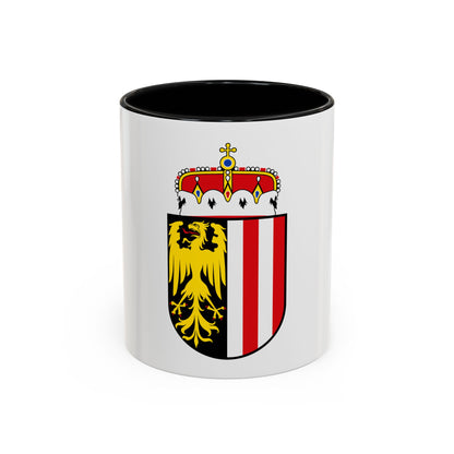 Coat of Arms of Oberoesterreich Austria - Accent Coffee Mug