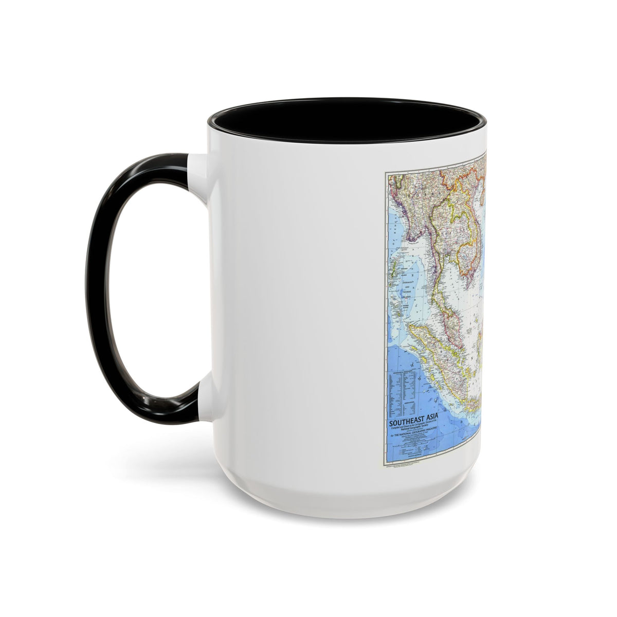 Asia - Southeast (1968) (Map) Accent Coffee Mug