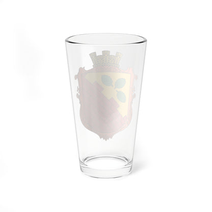 Coat of Arms of Yasenytsia-Zamkova (Ukraine) (Coat of Arms) Pint Glass 16oz