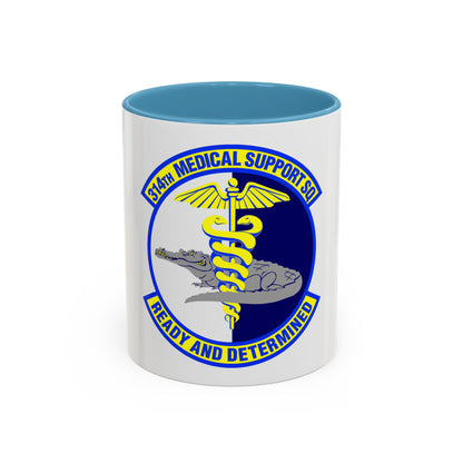 314th Medical Support Squadron (U.S. Air Force) Accent Coffee Mug