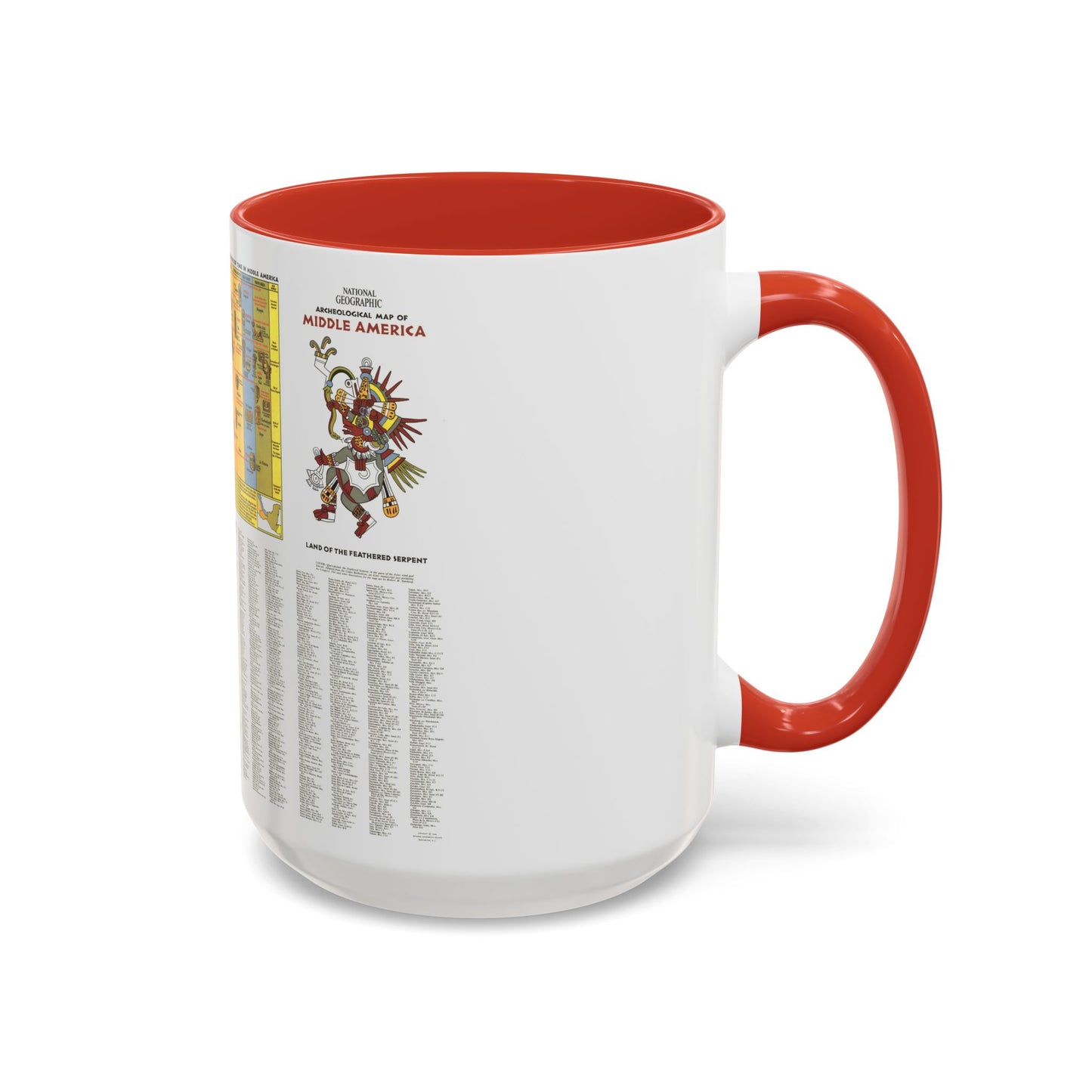 Central America - Archeological Map 2 (1968) (Map) Accent Coffee Mug