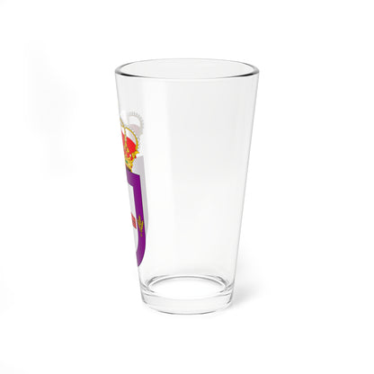 Escudo de Aldea Real Segovia (Spain) (Coat of Arms) Pint Glass 16oz