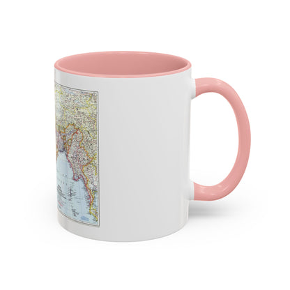 India and Burma (1946) (Map) Accent Coffee Mug