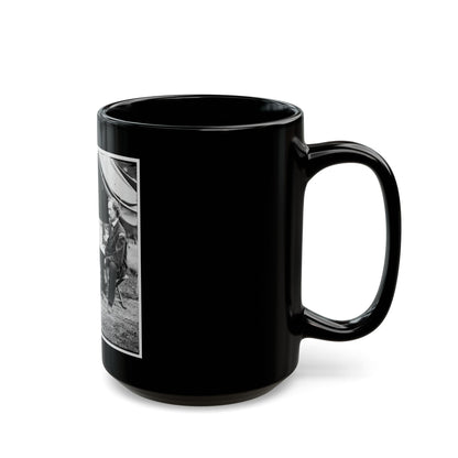 The Peninsula, Va. Lt. George A. Custer With Dog (U.S. Civil War) Black Coffee Mug