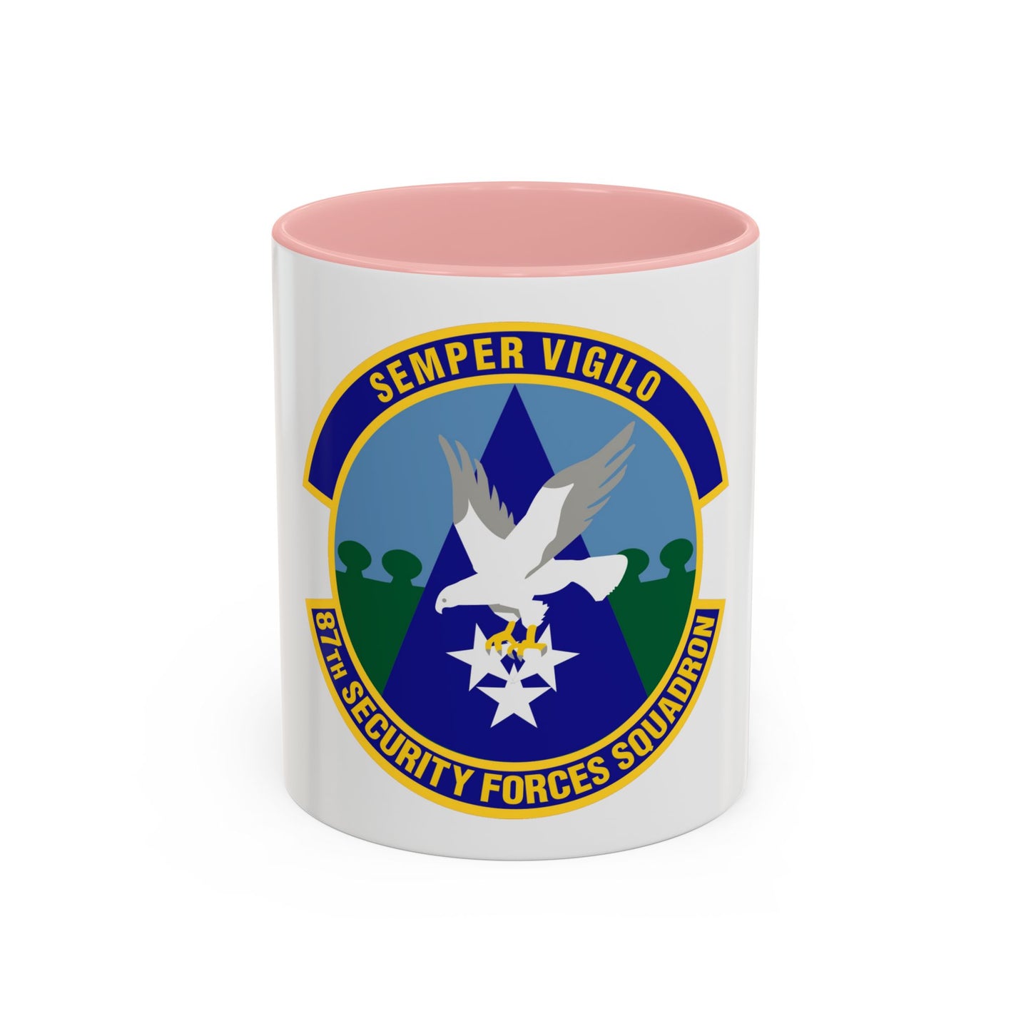 87 Security Forces Squadron AMC (U.S. Air Force) Accent Coffee Mug