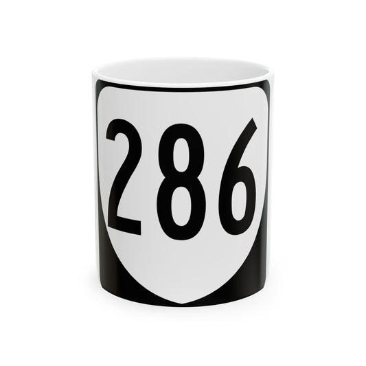 Virginia 286 1980 (Virginia) (Road Sign) White Coffee Mug
