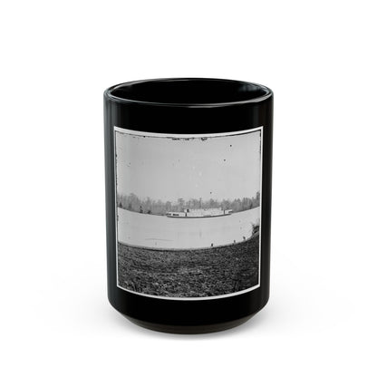 Appomattox River, Virginia. Boat On The Appomattox River (U.S. Civil War) Black Coffee Mug