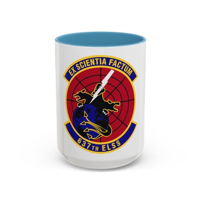 637th Electronic Systems Squadron (U.S. Air Force) Accent Coffee Mug