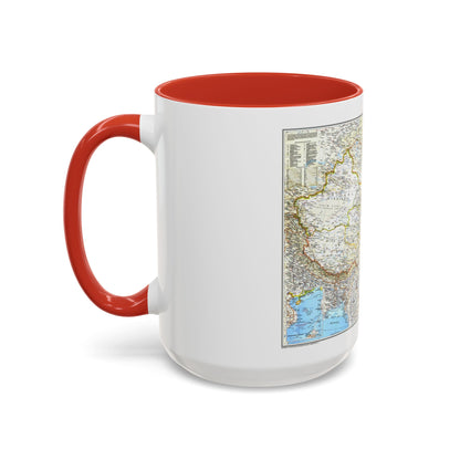 China 1 (1991) (Map) Accent Coffee Mug