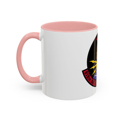 618 Air Communications Squadron AMC (U.S. Air Force) Accent Coffee Mug