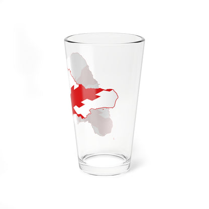 Flag map of Easter Island 1770 (Spain) Pint Glass 16oz