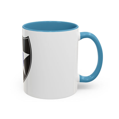 2nd Infantry Division (U.S. Army) Accent Coffee Mug