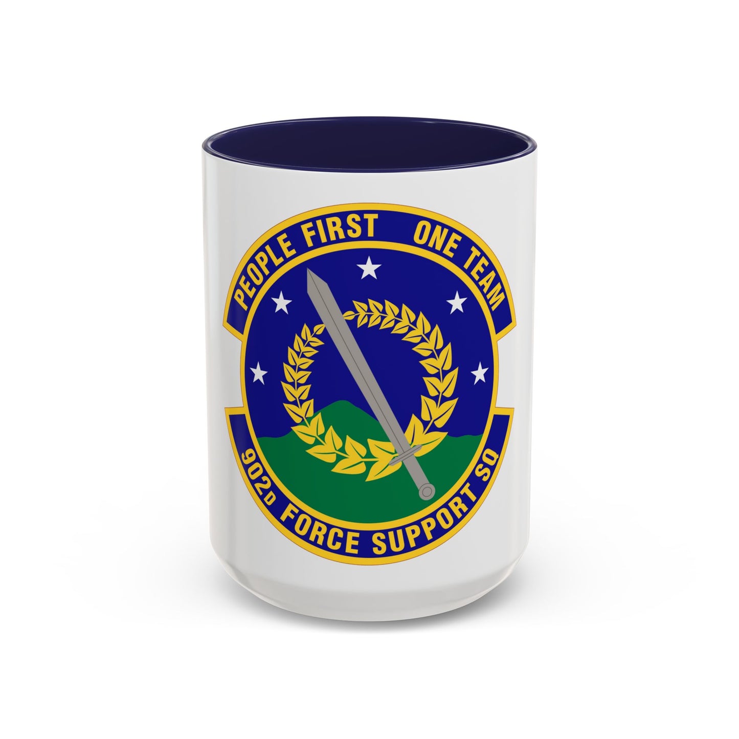 902d Force Support Squadron (U.S. Air Force) Accent Coffee Mug