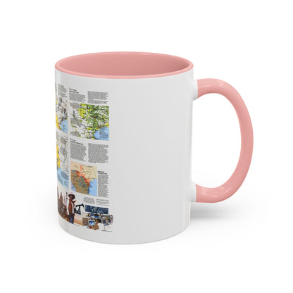 USA - Texas 2 (1986) (Map) Accent Coffee Mug