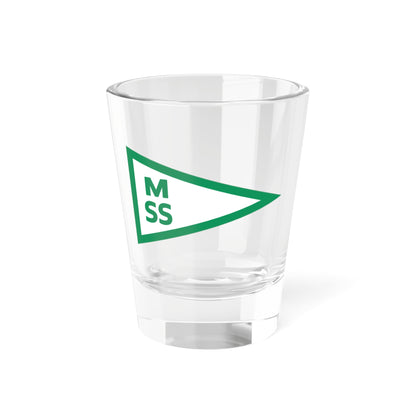 Burgee of Motala Segelsallskap (Sweden) Shot Glass 1.5oz