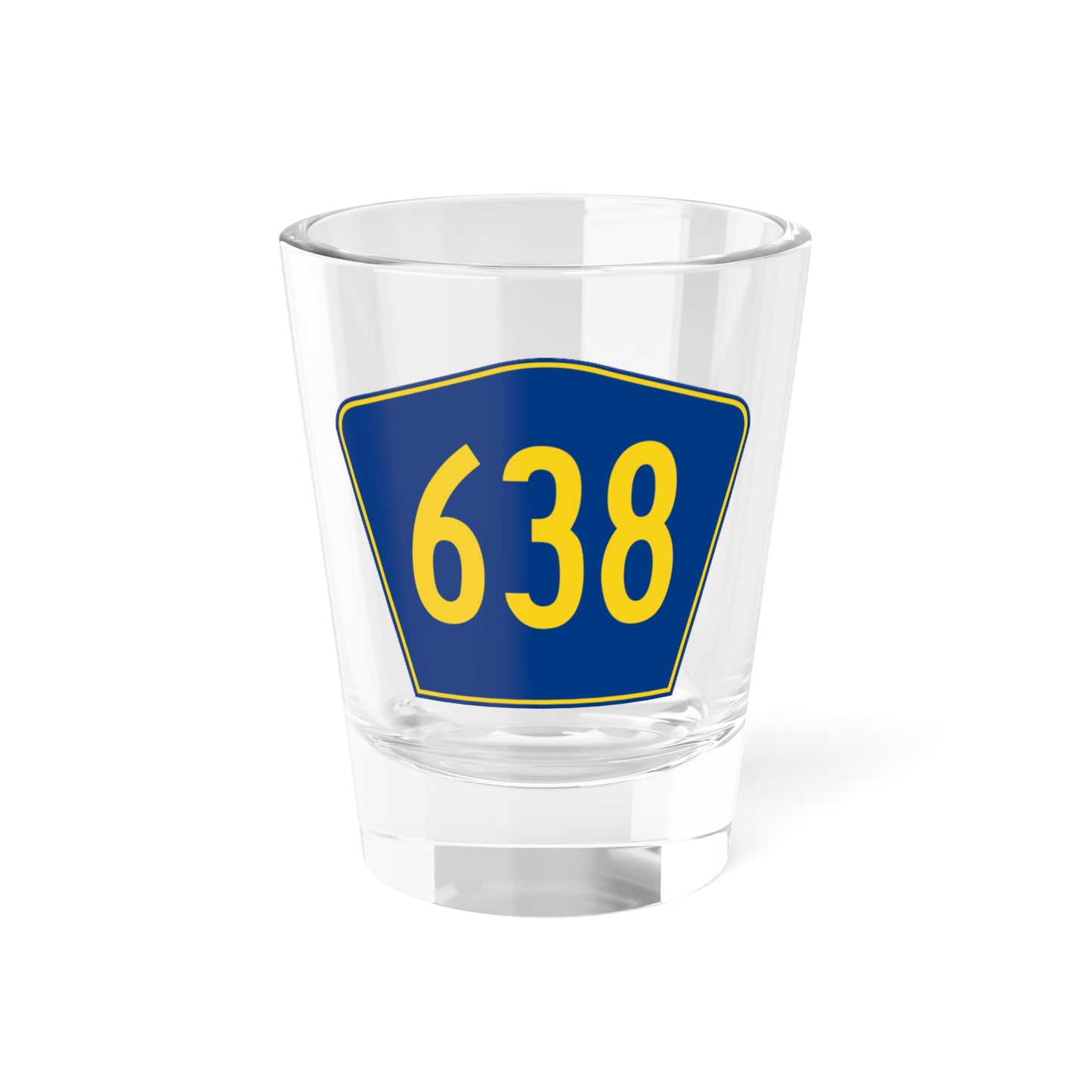 PR secondary 638 (Puerto Rico) (Road Sign) Shot Glass 1.5oz