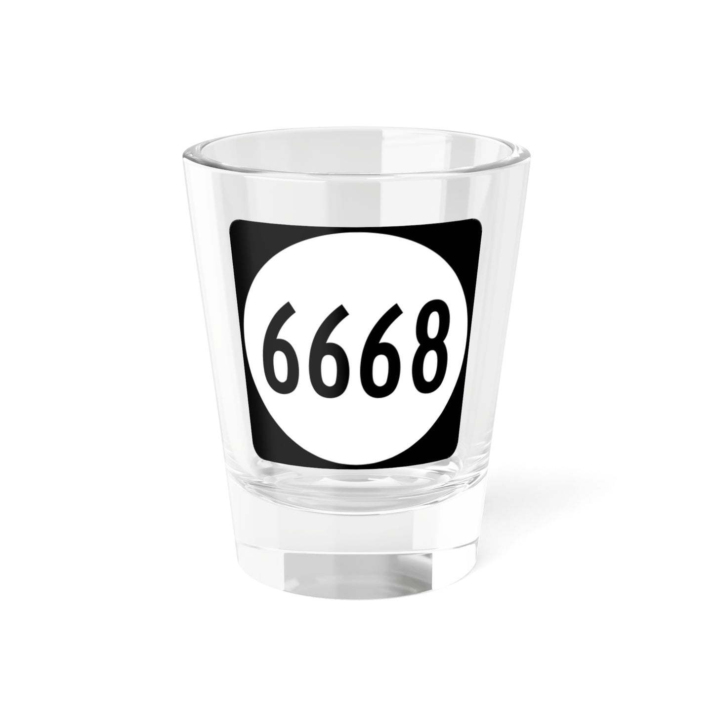 PR tertiary 6668 (Puerto Rico) (Road Sign) Shot Glass 1.5oz