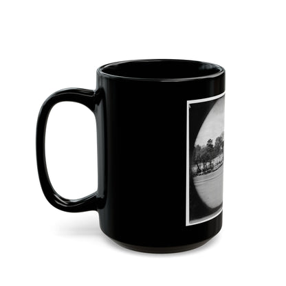 Richmond, Va. Ruins Of Richmond & Danville Railroad Bridge; The City Beyond (U.S. Civil War) Black Coffee Mug