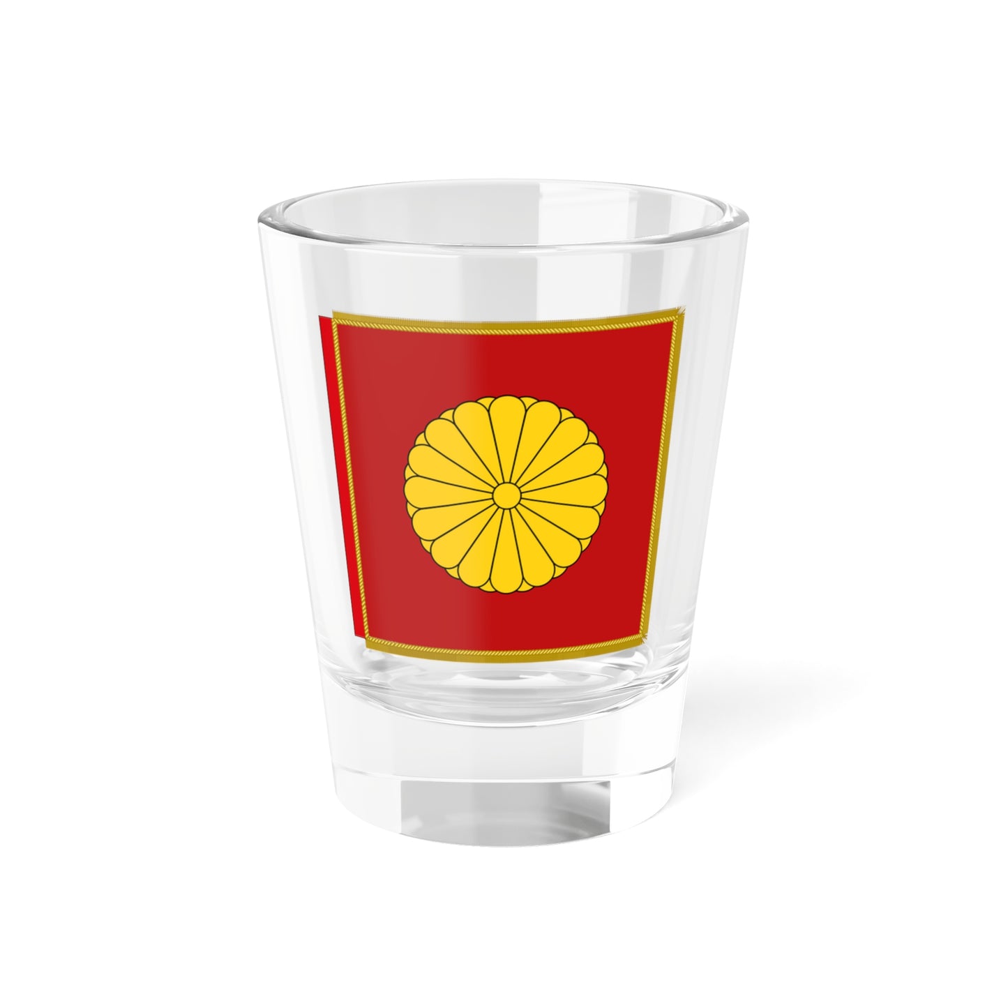 Garter Banner of the Japanese Emperor (Japan) (Coat of Arms) Shot Glass 1.5oz