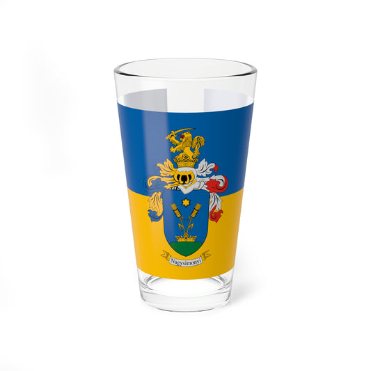 Flag of Nagysimonyi (Hungary) Pint Glass 16oz